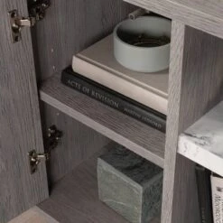 East Rock Contemporary Nightstand Ashen Oak - Sauder -Baxton Studio Shop GUEST 18c6625d 9600 4086 b265 4c7b7ae2be16