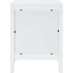 Tegan 2 Drawer Nighstand - White - Safavieh -Baxton Studio Shop GUEST 193a8abd 4e3c 472f 93df 660e17bae02a