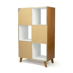 Morgan Mid-Century 6 Cube Toy Storage Organizer Wood/White - Humble Crew 9 Morgan Mid-Century 6 Cube Toy Storage Organizer Wood/White - Humble Crew -Baxton Studio Shop GUEST 194049ac 4d12 4eb8 b0c8 c69d68c42ee7