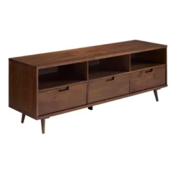 Cara 3 Drawer Mid-Century Modern 3 Drawer TV Stand For TVs Up To 80" - Saracina Home -Baxton Studio Shop GUEST 1a0f755d 5887 444d b17e bc0a5160126c