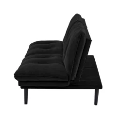 Finley Convertible Futon Sofa Bed Black - Serta -Baxton Studio Shop GUEST 1afffe4f ca5f 47e8 8e6a 814b01a4b79f
