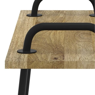 Sera Small Entryway Bench Natural - WyndenHall 7 Sera Small Entryway Bench Natural - WyndenHall - Image 7