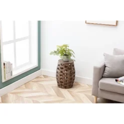 18" Hampton Side Table Weathered - Boraam 21 18" Hampton Side Table Weathered - Boraam -Baxton Studio Shop GUEST 1bbd687a 535c 437f b743 ae09881508c3