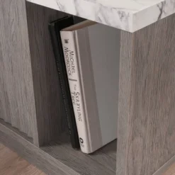 East Rock Contemporary Nightstand Ashen Oak - Sauder -Baxton Studio Shop GUEST 1bf3aacd 3410 422a a7b1 f40622313d05