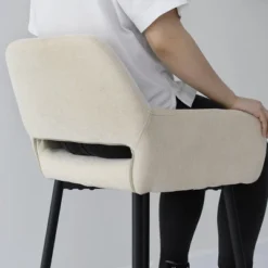 27" Bucket William Upholstery Upholstered Counter Height Stool (Set Of 2) -The Pop Maison -Baxton Studio Shop GUEST 1ca8b8c0 2e76 4360 9ef2 dd265458ce86