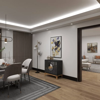 Art Deco Contemporary Mirrored Wood Cabinet Black - Olivia & May 15 Art Deco Contemporary Mirrored Wood Cabinet Black - Olivia & May - Image 15