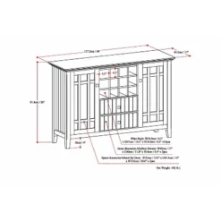 Freemont Sideboard Buffet And Winerack - WyndenHall -Baxton Studio Shop GUEST 1d9dbec8 fda3 4404 aa0e 3a9b9d19e9ef