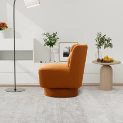 20.6" Modern Comfortable 360 Degree Swivel Accent Chair - ModernLuxe -Baxton Studio Shop GUEST 1da7a1ff 132e 4291 9c4d 6ed48f7121a5