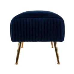 Tawver Contemporary Upholstered Bench Blue/Gold - Aiden Lane 8 Tawver Contemporary Upholstered Bench Blue/Gold - Aiden Lane -Baxton Studio Shop GUEST 1e8b8321 b485 49f6 b90d 78f3d407ff4b