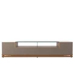 85.43" Vanderbilt TV Stand For TVs Up To 70" Off White/Maple Cream - Manhattan Comfort -Baxton Studio Shop GUEST 1f66126d bc3b 4a07 b81d 3b30c62a008c