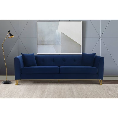 90" Everest Fabric Upholstered Sofa - Armen Living 5 90" Everest Fabric Upholstered Sofa - Armen Living - Image 5