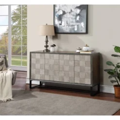 Tina Mid-Century Modern 4 Door Storage Credenza/Sideboard Black/Gray - Treasure Trove -Baxton Studio Shop GUEST 2001e4dd 1e13 4be6 a0af 6915cf3a9c17