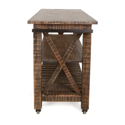 Chonglin Castered Cart Brown - Treasure Trove Accents 5 Chonglin Castered Cart Brown - Treasure Trove Accents - Image 5