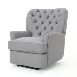 Salomo Tufted Fabric Power Recliner - Christopher Knight Home -Baxton Studio Shop GUEST 20e63d82 2acc 412e 8024 8626877712e8