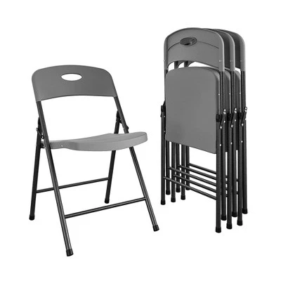 Cosco 4pk Double Braced Indoor/Outdoor Solid Resin Plastic Folding Chairs 8 Cosco 4pk Double Braced Indoor/Outdoor Solid Resin Plastic Folding Chairs - Image 8
