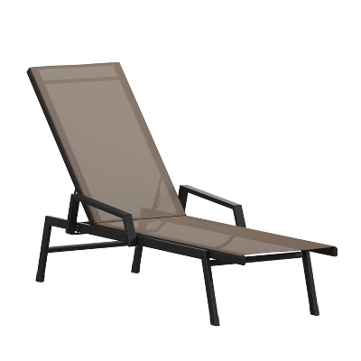 Flash Furniture Brazos Adjustable Chaise Lounge Chair With Arms, All-Weather Outdoor Five-Position Recliner 12 Flash Furniture Brazos Adjustable Chaise Lounge Chair With Arms, All-Weather Outdoor Five-Position Recliner - Image 12