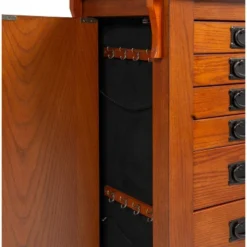 Delia Jewelry Armoire Brown - Powell Company -Baxton Studio Shop GUEST 2245716a fa42 47af 9bbe f7ab634fcde4
