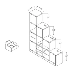 61.5" Hirsch Contemporary Bookcase White - HOMES: Inside + Out -Baxton Studio Shop GUEST 22d9f777 1ec0 473d 9cef ba522611e5c2