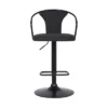 Ian Contemporary Adjustable Barstool Black - Armen Living