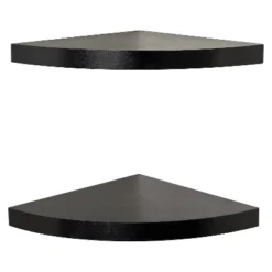 (Set Of 2) 11.5" X 1.5" Radial Floating Corner Shelves - Danya B. -Baxton Studio Shop GUEST 23b80352 2c23 4622 8ece 8d0e27bc5be2