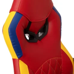 BlackArc High Back Gaming Chair With Red And Yellow Faux Leather Upholstery, Adjustable Swivel Seat And Padded Flip-Up Arms 19 BlackArc High Back Gaming Chair With Red And Yellow Faux Leather Upholstery, Adjustable Swivel Seat And Padded Flip-Up Arms -Baxton Studio Shop GUEST 243f1116 b90e 459b a887 3661ee70cfea