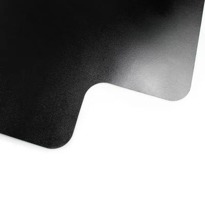 Vinyl Chair Mat For Hard Floors Lipped Black - Floortex 4 Vinyl Chair Mat For Hard Floors Lipped Black - Floortex - Image 4