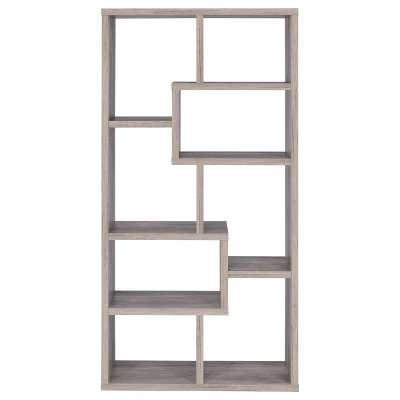 70.75" Theo 8 Shelf Bookcase - Coaster 6 70.75" Theo 8 Shelf Bookcase - Coaster - Image 6