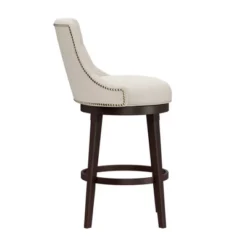 30" Halbrooke Swivel Barstool Smoke/Cream Hillsdale Furniture -Baxton Studio Shop GUEST 25a15bdf f5cb 47ce a56d 32bc1ca446ec