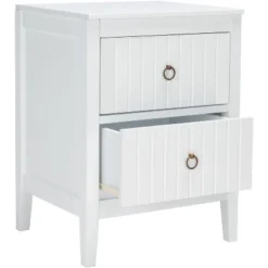 Tegan 2 Drawer Nighstand - White - Safavieh -Baxton Studio Shop GUEST 26393057 aa23 4436 82d5 e3d342d7eeff