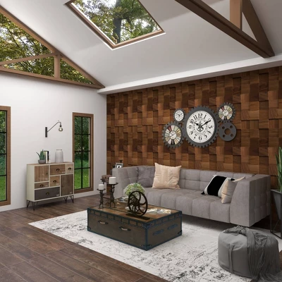 Wood And Metal 7 Drawer Buffet White/Black - Olivia & May 18 Wood And Metal 7 Drawer Buffet White/Black - Olivia & May - Image 18