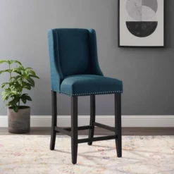 Baron Upholstered Fabric Counter Height Barstool - Modway -Baxton Studio Shop GUEST 26c1d77a 056f 479c ad64 7264a7001781