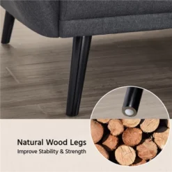 Yaheetech Ergonomic Sofa Bed Foldable Convertible Sleeper Bed Couches Versatile Sofa-Gray -Baxton Studio Shop GUEST 27a0f94b 4202 44a2 86b5 a846fb48a7f8