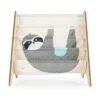 3 Sprouts High Quality Multipurpose Kids And Toddler Playroom Or Bedroom Storage Shelf Organizer Bookcase Furniture, Gray Sloth
