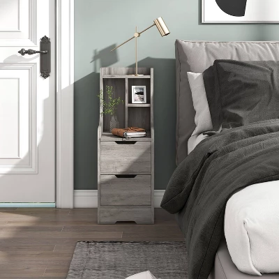 Clumsen Multi Storage Night Stand - MiBasics 2 Clumsen Multi Storage Night Stand - MiBasics - Image 2