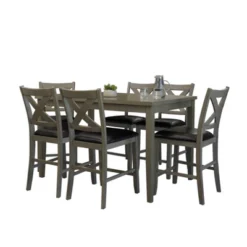 7pc Monica Counter Dining Set - Abbyson Living -Baxton Studio Shop GUEST 2849adb1 6cf2 4578 97cb 152f5841db1d