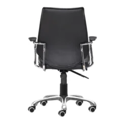 Modern Low Back Adjustable Office Chair Black - ZM Home -Baxton Studio Shop GUEST 2896954e 5431 4075 a4c1 8f3181b765c8