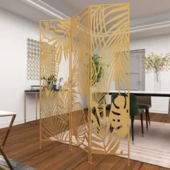 Glam Metal Palms Room Divider Screen Gold - Olivia & May -Baxton Studio Shop GUEST 28f08c5c 9362 4d0b b5b0 17351f4f42c3