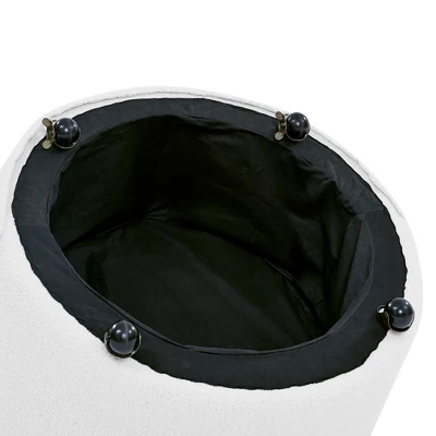 Button Tufted Living Room Upholstered Swivel Chair With Movable Wheels And 3 Pillows - ModernLuxe 10 Button Tufted Living Room Upholstered Swivel Chair With Movable Wheels And 3 Pillows - ModernLuxe - Image 10