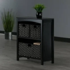 30" 4pc Terrace Storage Shelf With Baskets Espresso/Chocolate - Winsome 36 30" 4pc Terrace Storage Shelf With Baskets Espresso/Chocolate - Winsome -Baxton Studio Shop GUEST 2987260f 5118 4d52 b29f d4f8a8210289