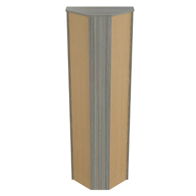 70.02" Corner Bookshelf Gray - Inval 7 70.02" Corner Bookshelf Gray - Inval - Image 7