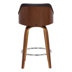 30" Alec Bar Height Swivel Barstool Walnut/Brown - Armen Living 7 30" Alec Bar Height Swivel Barstool Walnut/Brown - Armen Living -Baxton Studio Shop GUEST 2a6b6f06 e206 46d1 80e8 e12ae58da849