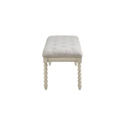 Beckett Tufted Accent Bench Light Gray/Natural - Madison Park Signature -Baxton Studio Shop GUEST 2a999941 4c95 4bac 9384 37648a696e29