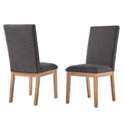 Set Of 2 Amiford Nailhead Accent Dining Chair - Inspire Q -Baxton Studio Shop GUEST 2c8453e8 acfd 4bfc b47c 58ac53c275a5