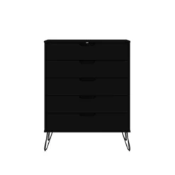 Rockefeller 5 Drawer And 3 Drawer Dresser Set - Manhattan Comfort -Baxton Studio Shop GUEST 2c8e9704 ed23 4a10 b5f8 da64de31fe04 1