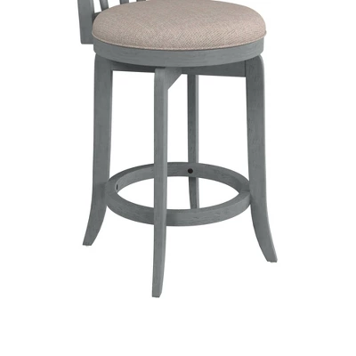 25.75" Savana Swivel Counter Height Barstool Blue (Wirebrush)/Cream - Hillsdale Furniture 8 25.75" Savana Swivel Counter Height Barstool Blue (Wirebrush)/Cream - Hillsdale Furniture - Image 8