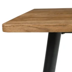 Charls 47'' Rectangle Dining Table With Black Metal 4 Point/Leg -The Pop Maison -Baxton Studio Shop GUEST 2e7a33df 29a6 499a b656 3090326ac8b1