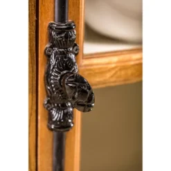 Tucker Credenza With Clear Tempered Glass Window White/Natural - Stylecraft -Baxton Studio Shop GUEST 2e8e3a99 ddf4 4a1c a87d 5f78438d8792