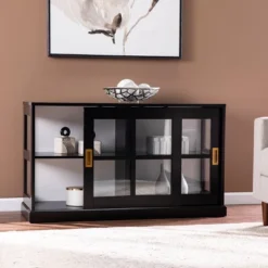 Santales Curio Cabinet Black/White - Aiden Lane -Baxton Studio Shop GUEST 2ea9ae02 42ea 431d a1a7 408f76a2ddb1