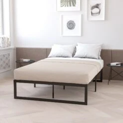 Flash Furniture 14 Inch Metal Platform Bed Frame With 10 Inch Pocket Spring Mattress In A Box (No Box Spring Required) -Baxton Studio Shop GUEST 2ec9c586 c7c6 49a3 9e09 ae949a6b90ee