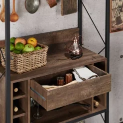 Orella Rustic Baker's Rack Reclaimed Oak - MiBasics -Baxton Studio Shop GUEST 2f7dc649 057c 4f2b bc55 8a1778f512cf